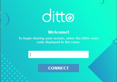 Ditto App connect page